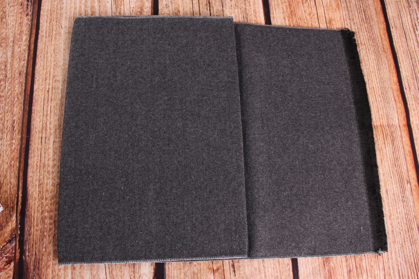 Pánsky šál CASHMIRE (710) - tmavosivý (180x32cm) veľkosť 180x32cm